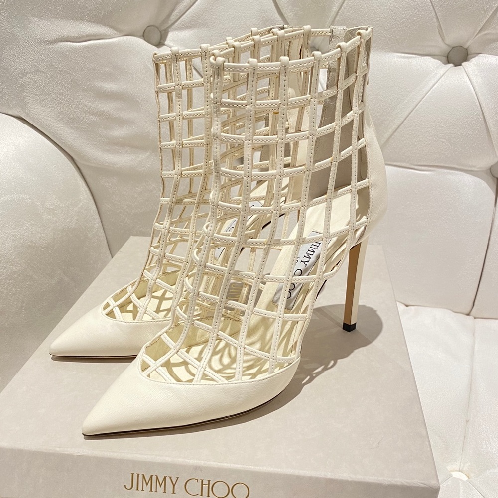 Jimmy Choo White Leather Shoes
